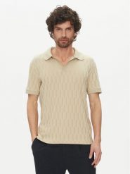Marciano Guess Polo 5GHP03 6326A Beżowy Regular Fit. Brązowe koszulki polo męskie Marciano Guess, l, z aplikacjami, z syntetyku, bez kołnierzyka, bez ramiączek. Za 479.99 zł.