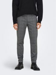 Only & Sons Chinosy 22019887 Szary Slim Tapered Fit. Szare eleganckie spodnie męskie Only & Sons, bez wzorów, z wiskozy. Za 179.99 zł.