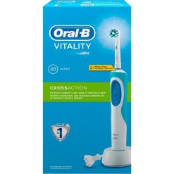Szczoteczka elektryczna Oral-B Vitality Plus. Niebieskie szczoteczki elektryczne ORAL-B. Za 84.50 zł.