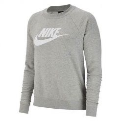 Bluza sportowa męska Nike Essentials Crew Flc Hbr. Szare bluzy nierozpinane męskie Nike, m, bez wzorów, sportowe, bez ramiączek, bez kaptura. Za 304.00 zł.
