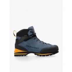 Buty do raków półautomatycznych męskie Garmont Ascent GTX. Niebieskie buty trekkingowe męskie Garmont, bez wzorów, z materiału, za kostkę, bez zapięcia, wspinaczkowe. Za 828.99 zł.