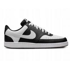 Buty na co dzień męskie NIKE COURT VISION eko skóra. Czarne buty sportowe na co dzień męskie Nike, m, bez wzorów, ze skóry, bez ramiączek, bez kaptura. Za 341.00 zł.