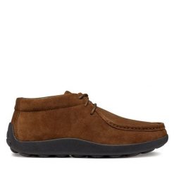 Mokasyny Geox. Brązowe mokasyny męskie Geox, bez zapięcia. Za 379.99 zł.