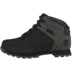 Buty trekkingowe męskie Timberland Euro Sprint. Czarne buty trekkingowe męskie Timberland, na zimę, bez wzorów, z materiału, sportowe, za kostkę, bez obcasa, bez zapięcia. Za 719.15 zł.