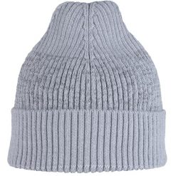 Czapka sportowa Running z odblaskiem z wełny merino active beanie. Szare czapki męskie Buff, bez wzorów, z wełny, sportowe. Za 179.99 zł.