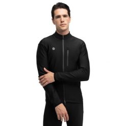 Kurtka rowerowa softshell męska J3 Seymour. Czarne kurtki męskie SIROKO, m, bez wzorów, z softshellu, bez ramiączek, bez kaptura. Za 383.00 zł.