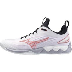 Buty halowe Mizuno Wave Luminous. Białe buty do biegania męskie Mizuno, bez wzorów, z gumy, bez zapięcia, do biegania, mizuno wave. Za 616.15 zł.