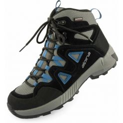 Męskie buty trekkingowe Alpina Tracker Mid Blue. Czarne buty trekkingowe męskie Alpina, na jesień, bez wzorów, bez zapięcia. Za 440.99 zł.