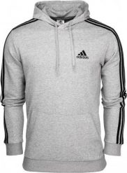 Adidas adidas Essentials Fleece 3-Stripes bluza 084 : Rozmiar - M. Bluzy nierozpinane męskie ADIDAS, m, bez wzorów, bez ramiączek, bez kaptura. Za 222.25 zł.