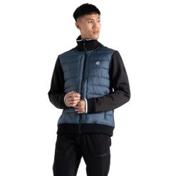 Męska Pikowana Kurtka Hybrydowa Frost. Czarne kurtki męskie Dare 2B, m, bez wzorów, z puchu, sportowe, bez ramiączek, bez kaptura. Za 187.99 zł.