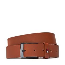 Pasek Męski Tommy Hilfiger. Brązowe paski męskie Tommy Hilfiger, bez wzorów. Za 129.99 zł.
