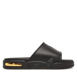 Klapki Giuseppe Zanotti. Czarne klapki i japonki męskie Giuseppe Zanotti, bez wzorów. Za 1,139.00 zł.