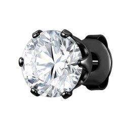 True Rebels Kolczyki Stal nierdzewna Czarny Biżuteria męska 1 ct Męskie. Czarna biżuteria dla mężczyzn True Rebels, z materiału, z cyrkonią, ze stali. Za 119.99 zł.