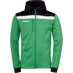 Kurtka Uhlsport Offense 23. Czarne kurtki męskie Uhlsport, bez wzorów, sportowe, bez ramiączek, z kapturem. W wyprzedaży za 201.00 zł.