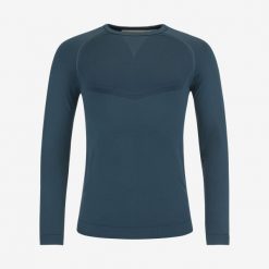 Koszulka z długim rękawem męska FLEX Seamless. Niebieskie t-shirty sportowe męskie Head, m, bez wzorów, z dzianiny, eleganckie, bez ramiączek. W wyprzedaży za 196.00 zł.