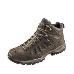 Buty trekkingowe męskie Nebraska Mid z membraną Gore - Tex. Brązowe buty trekkingowe męskie Meindl, bez wzorów, z gore-texu, bez zapięcia, wspinaczkowe, gore-tex. Za 848.75 zł.