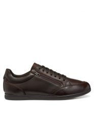 Geox Sneakersy U Renan U564GA 000FF C6009 Brązowy. Brązowe buty sportowe na co dzień męskie Geox, m, bez wzorów, ze skóry, bez ramiączek, bez kaptura. Za 379.99 zł.