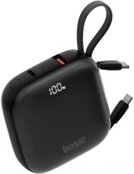 PowerBank 4w1 Bazic Fusion 10000mAh PD20W USB-C/Lightning czarny. Czarne powerbanki Energea. Za 179.48 zł.