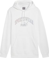 Puma Bluza męska Puma Ess Logo LAB Gradient Hoodie FL biała 681775 02 L. Białe bluzy nierozpinane męskie Puma, l, bez wzorów, bez ramiączek, bez kaptura. Za 194.52 zł.