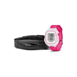 Garmin Forerunner 25 + HRM Mały Biało-różowy Zegarek. Zegarki smartwatch marki Garmin. Za 349.99 zł.