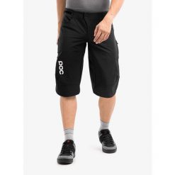 Spodenki rowerowe POC Velocity shorts. Czarne szorty sportowe męskie POC, bez wzorów, sportowe. Za 497.99 zł.