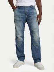 G-Star Raw Jeansy 5620 3D D23699-D544 Niebieski Regular Fit. Niebieskie jeansy męskie G-Star Raw, bez wzorów, z bawełny, retro. Za 799.99 zł.