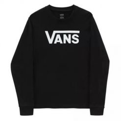 Bluza Vans Flying V Classic Long Sleeve T-shirt, Czarny. Czarne bluzy nierozpinane męskie Vans, xl, bez wzorów, sportowe, bez kołnierzyka, bez ramiączek. Za 264.00 zł.