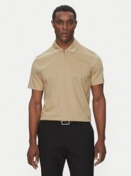 BOSS Polo H-Paras 50537954 Beżowy Regular Fit. Brązowe koszulki polo męskie Boss, l, bez wzorów, z bawełny, bez kołnierzyka, bez ramiączek. Za 329.99 zł.