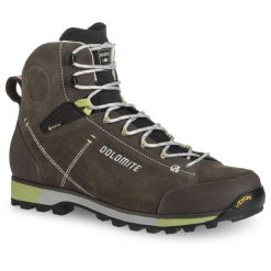 Buty trekkingowe męskie Dolomite Cinquantaquattro Hike Evo GTX. Zielone buty trekkingowe męskie Dolomite, bez wzorów, sportowe, bez obcasa, bez zapięcia. W wyprzedaży za 510.00 zł.