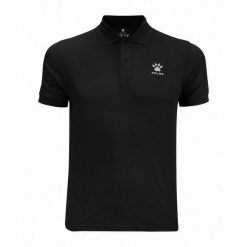 Kelme Polo Manga Corta Basic Negro Unisex. Czarne koszulki polo męskie Kelme, bez wzorów, sportowe, bez kołnierzyka, bez ramiączek. W wyprzedaży za 73.70 zł.