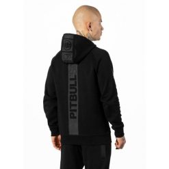 Bluza sportowa męska Pitbull West Coast Stafford Hooded. Czarne bluzy nierozpinane męskie PITBULL, l, bez wzorów, casualowe, bez ramiączek, z kapturem. Za 219.99 zł.
