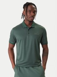 EA7 Emporio Armani Polo 7M001359 AF13862 U7260 Zielony Slim Fit. Zielone koszulki polo męskie EA7 Emporio Armani, l, bez wzorów, z syntetyku, bez kołnierzyka, bez ramiączek. Za 589.99 zł.