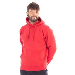 Bluza SOFTEE Kelvin dla dorosłych z kapturem. Czerwone bluzy nierozpinane męskie Softee, bez wzorów, z kapturem. Za 170.99 zł.