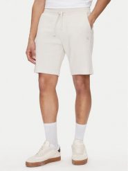 Calvin Klein Jeans Szorty sportowe J30J327247 Beżowy Regular Fit. Brązowe szorty sportowe męskie Calvin Klein Jeans, bez wzorów, z jeansu, sportowe. Za 199.99 zł.