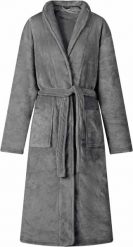 VidaXL Szlafrok bez kaptura Ciemnoszary l Flanela. Szlafroki męskie vidaXL, l, bez wzorów, bez kaptura. Za 213.31 zł.