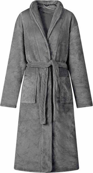 VidaXL Szlafrok bez kaptura Ciemnoszary l Flanela. Szlafroki męskie vidaXL, l, bez wzorów, bez kaptura. Za 213.31 zł.