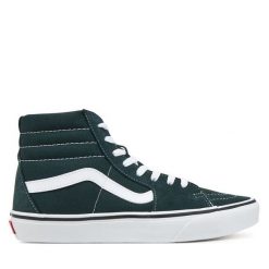Tenisówki Vans. Zielone trampki męskie Vans, bez wzorów, bez zapięcia. Za 259.99 zł.