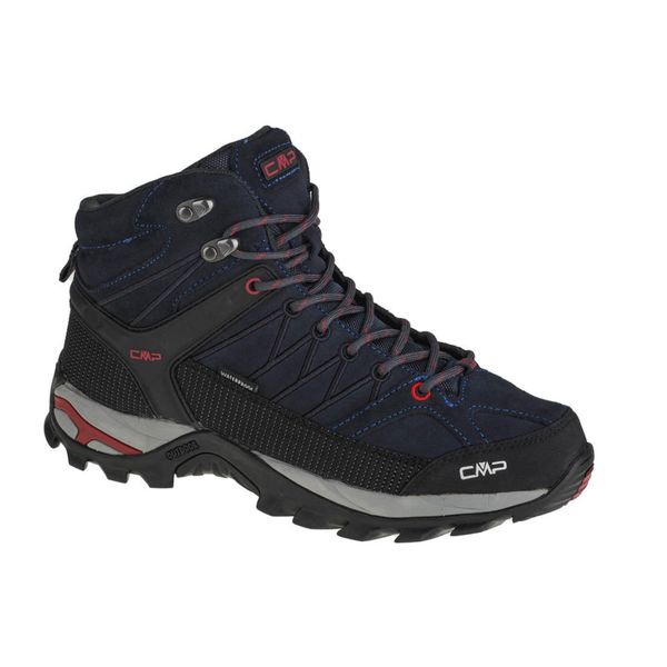 Buty trekkingowe męskie, CMP Rigel Mid. Czarne buty trekkingowe męskie CMP, bez wzorów, z materiału, sportowe, bez obcasa, bez zapięcia. Za 356.99 zł.