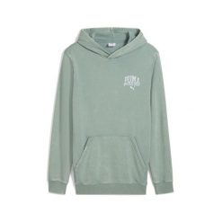 Męska bluza z kapturem z efektem sprania PUMA Class PUMA Green Moon. Zielone bluzy nierozpinane męskie Puma, l, bez wzorów, z gumy, retro, bez ramiączek, z kapturem. Za 182.99 zł.