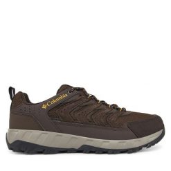 Trekkingi Columbia. Brązowe buty trekkingowe męskie Columbia, bez wzorów, sportowe, bez obcasa, bez zapięcia. Za 249.99 zł.