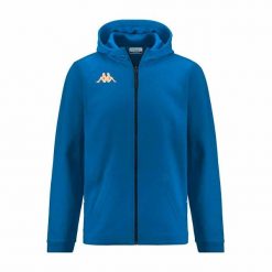 Bluza Kappa Giordizi. Niebieskie bluzy nierozpinane męskie Kappa, bez wzorów, sportowe, bez ramiączek, bez kaptura. Za 305.00 zł.