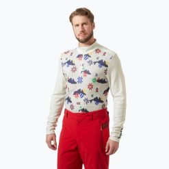 Longsleeve termoaktywny męski Helly Hansen Lifa Merino Midweight 12 Zip. Białe bielizna termoaktywna męska Helly Hansen, m, bez wzorów, bez ramiączek, narciarskie. Za 506.50 zł.