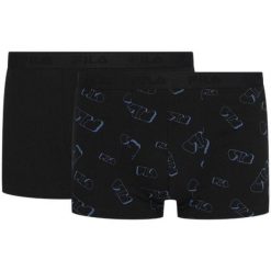 Fila 2-pack bokserki czarne M. Czarne bokserki męskie Fila, m, bez wzorów. Za 165.99 zł.