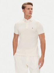 Tommy Hilfiger Polo 1985 MW0MW17771 Beżowy Slim Fit. Brązowe koszulki polo męskie Tommy Hilfiger, m, bez wzorów, z bawełny, bez kołnierzyka, bez ramiączek. Za 219.99 zł.