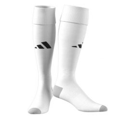 Getry piłkarskie Adidas Milano 23. Białe legginsy męskie ADIDAS, bez wzorów, do piłki nożnej. Za 33.90 zł.
