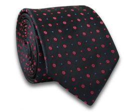 Modny krawat Angelo di Monti. Czerwone krawaty i muchy męskie Angelo di Monti, bez wzorów. Za 45.00 zł.