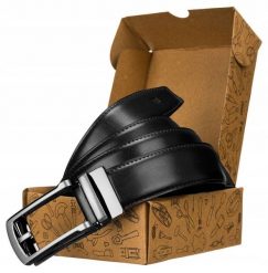 Pasek męski Peterson [DH] PTN AB35 czarny. Czarne paski męskie Peterson, bez wzorów, z jeansu. Za 77.98 zł.