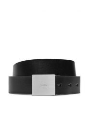 Calvin Klein Pasek Męski Adj Casual Plaque 35mm K50K512660 Czarny. Czarne paski męskie Calvin Klein, bez wzorów, ze skóry, casualowe. Za 149.99 zł.