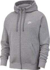 Nike Bluza męska Nsw Club Hoodie Full Zip szara r. M (BV2645-063). Szare bluzy nierozpinane męskie Nike, m, bez wzorów, bez ramiączek, bez kaptura. Za 286.16 zł.
