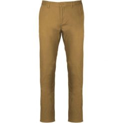 Spodnie Kariban Chino. Brązowe eleganckie spodnie męskie KARIBAN, bez wzorów. Za 212.00 zł.